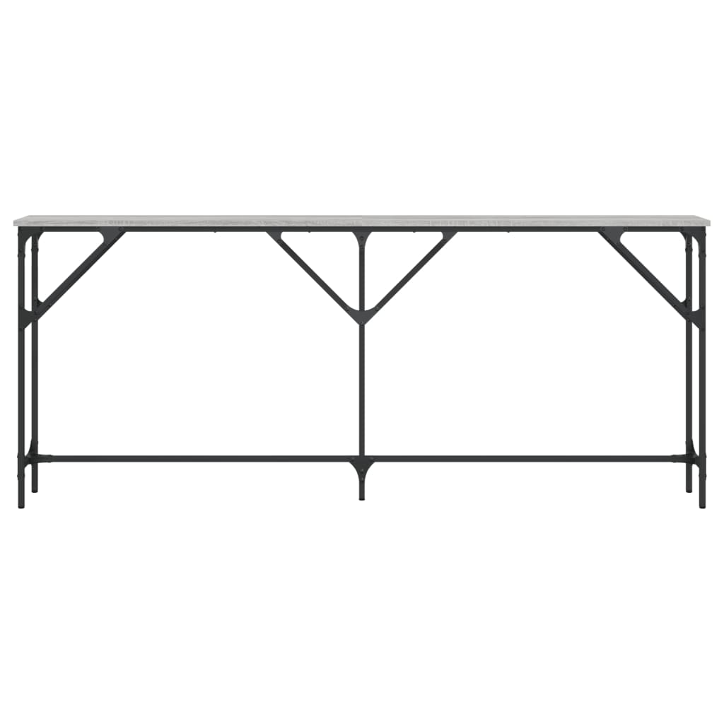 Console Table Grey Sonoma 180x23x75 cm Engineered Wood